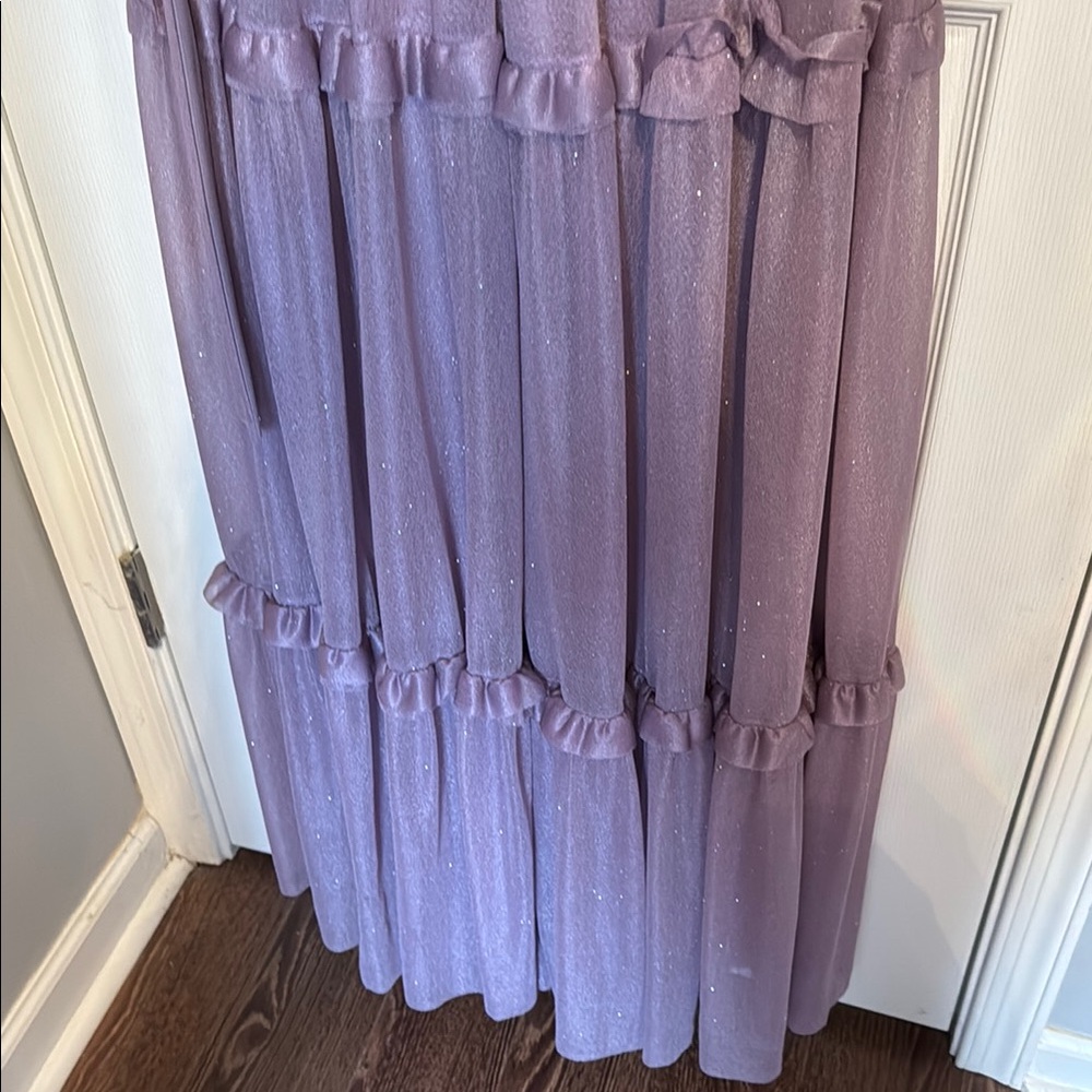 Elegant Purple Women's Dress - Picture 6 of 9